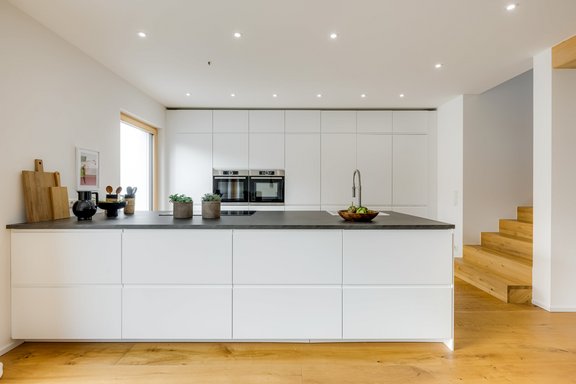 Clean gestaltete Küche