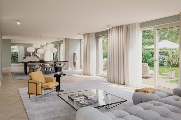 Visualisierung eines Umbaus (nach Sanierung)