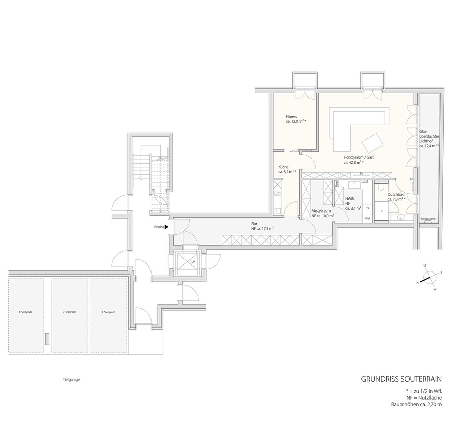 Grundriss Souterrain