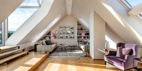 Rarität: Dachgeschoss-Maisonette-Wohnung mit ca. 218 m² und Traumaussicht