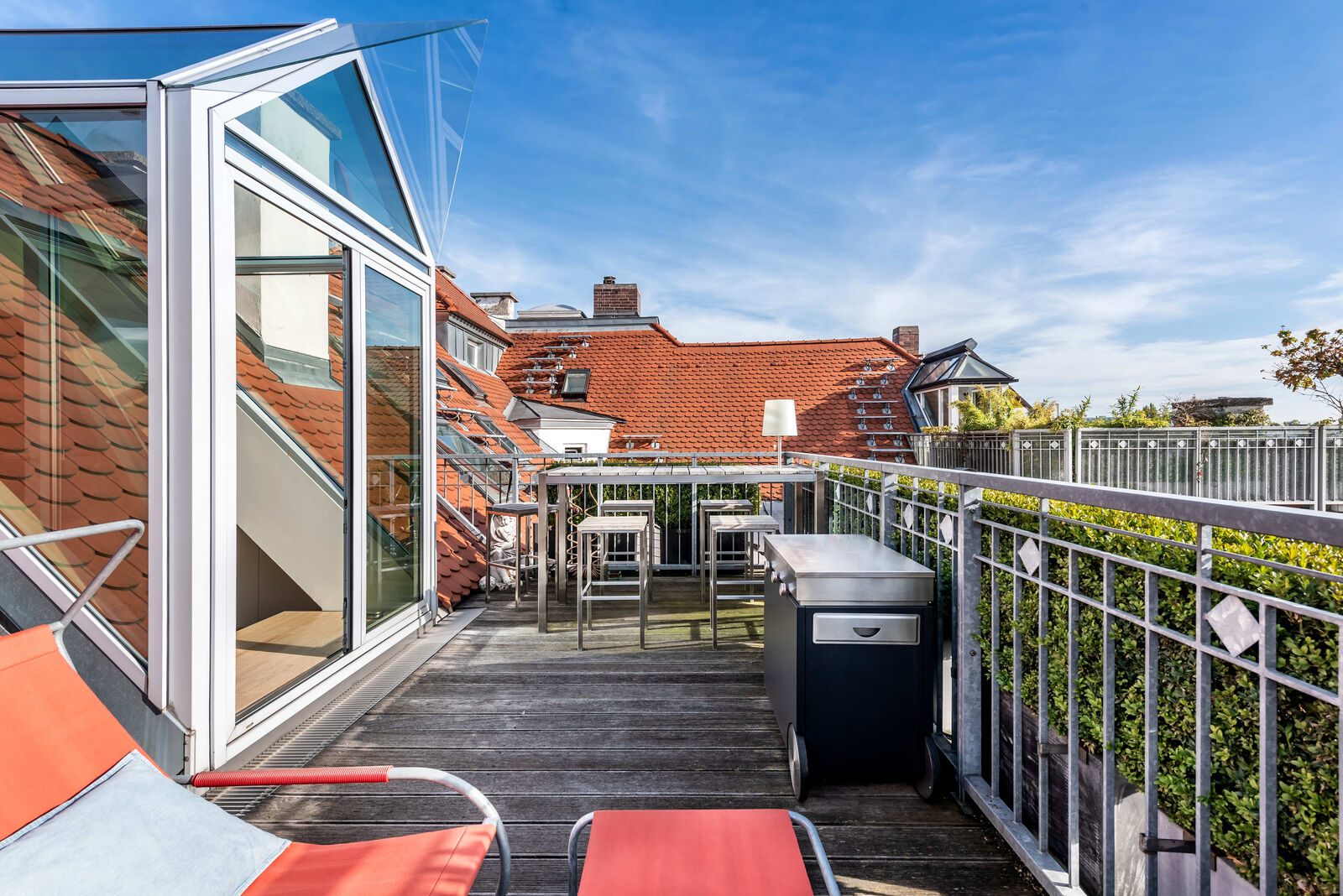 Spektakuläre Dachterrasse