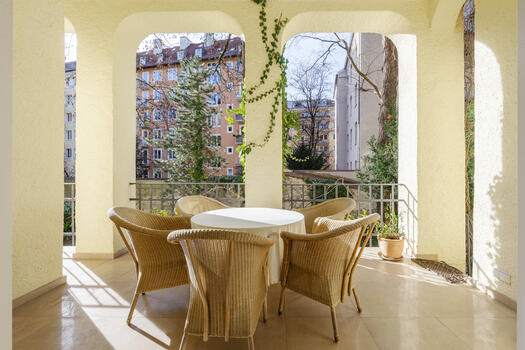 Loggia with garden access