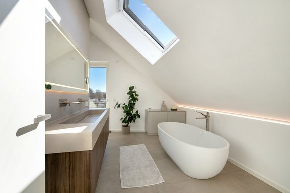 Master bathroom with a spa-like atmosphere