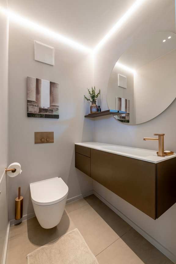 Private guest bathroom