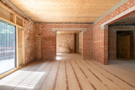 Living and dining area for individual design