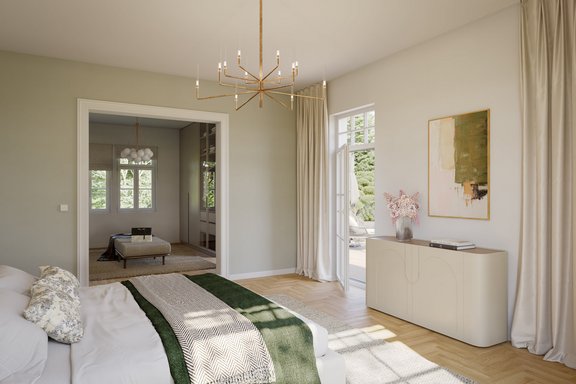 Eleganter Masterbereich (visualisiert)