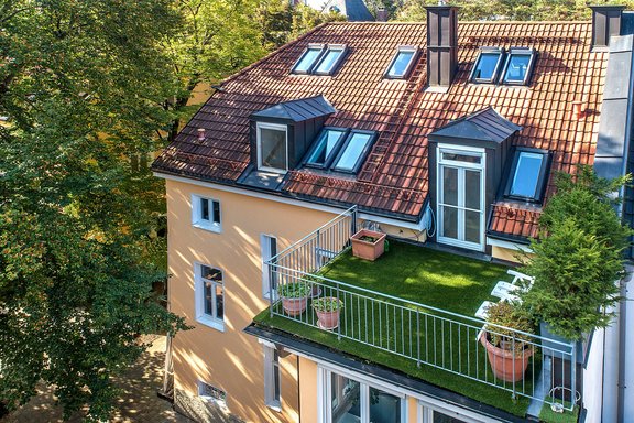Dachterrasse Rückansicht