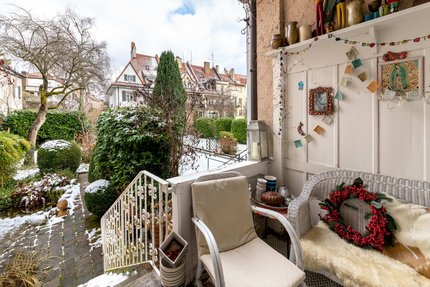 Baujahrestypische Loggia