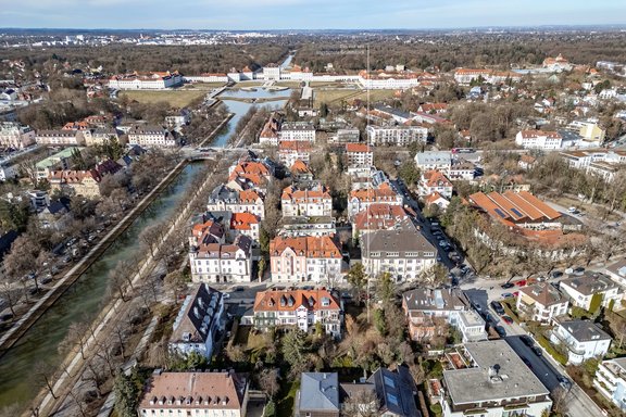 Dream location near the castle canal