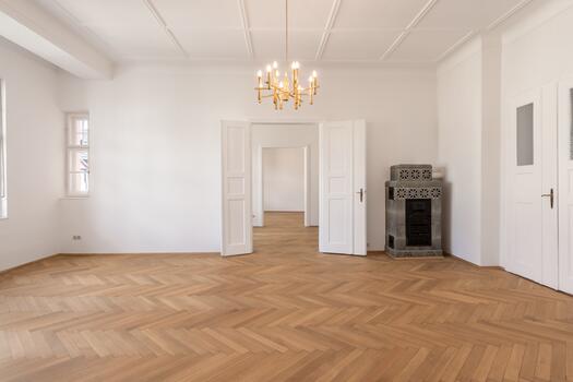 Wohnzimmer mit charaktervollem Erker