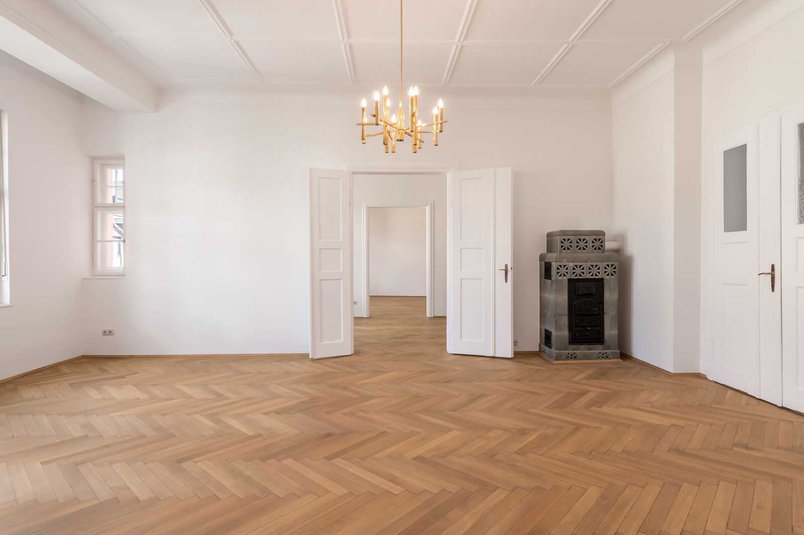 Wohnzimmer mit charaktervollem Erker