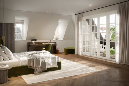 Schlafzimmer mit Loggia (Visualisierung)