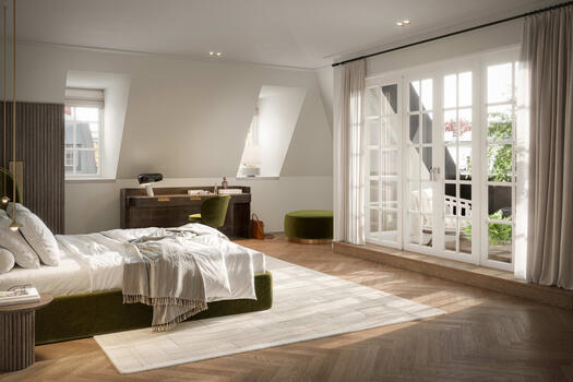 Bedroom with loggia (visualization)