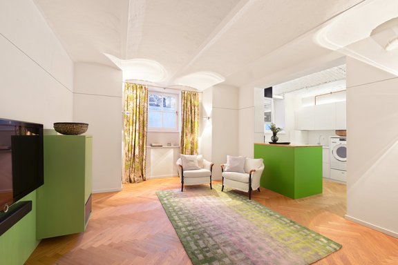 Gästebereich im Souterrain