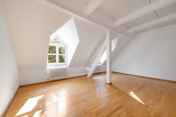 Studio room in the attic