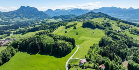 Rarity in a picturesque location: Fantastic building plot with views of the Alps