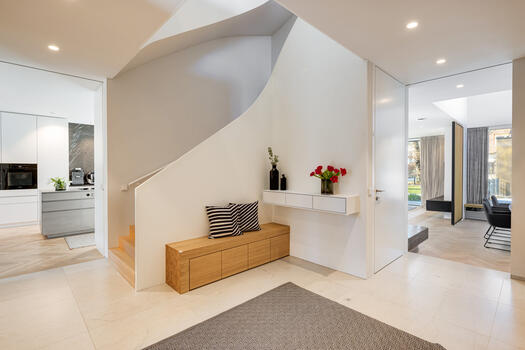 Entrance with impressive staircase