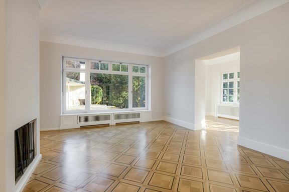 Offener Kamin und Wintergarten