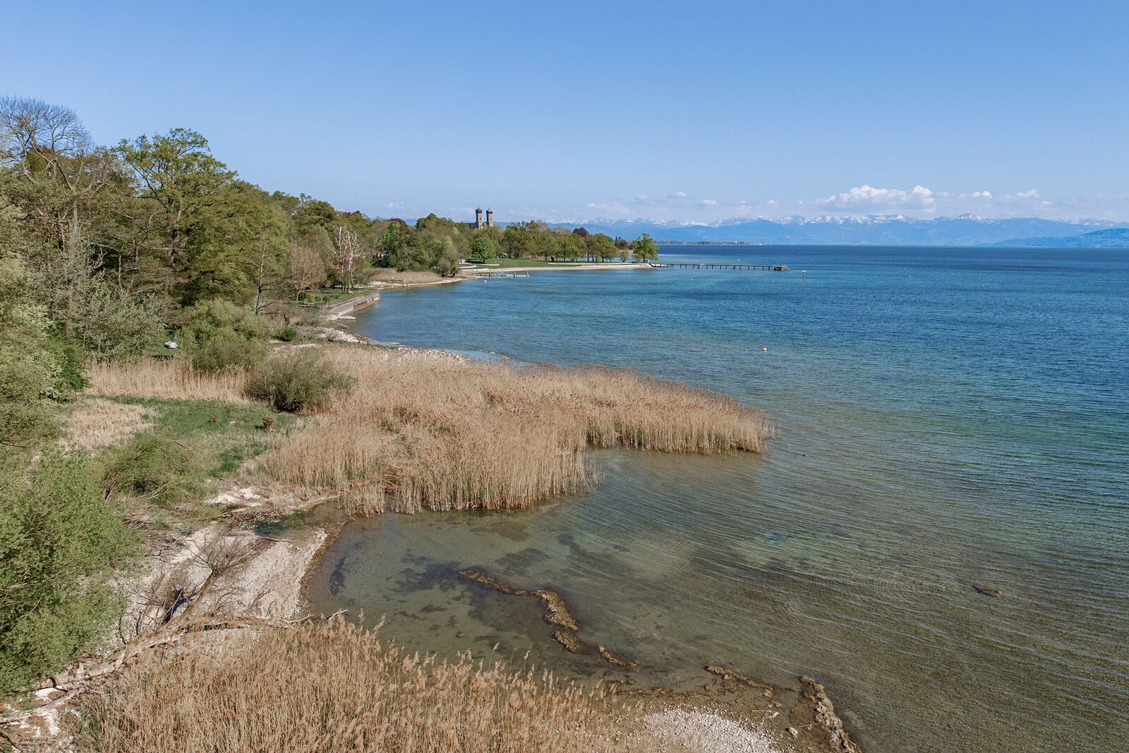 The protected natural environment creates a completely peaceful setting