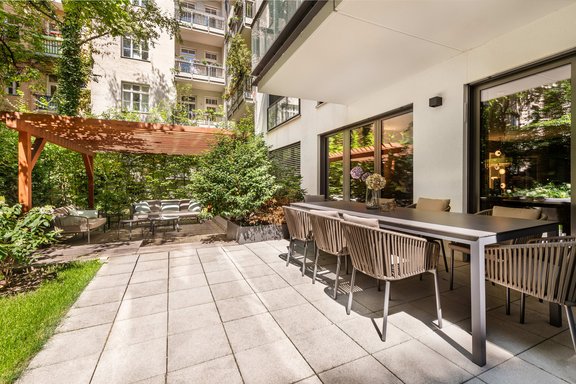 Essbereich im Grünen