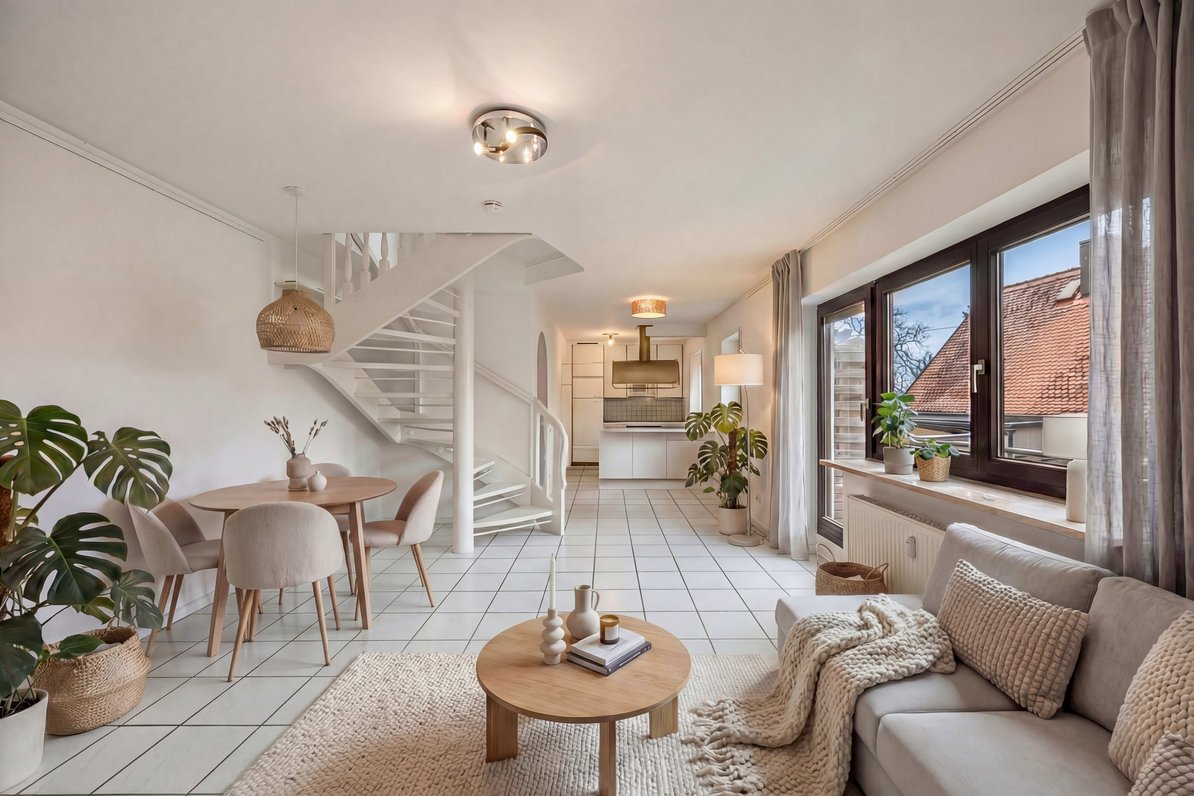 Einladender Wohn-/Essbereich (Visualisierung)