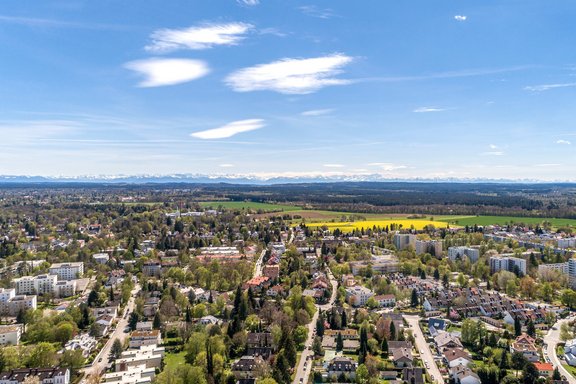 Solln ist ein idealer Ausgangspunkt in Richtung Alpen