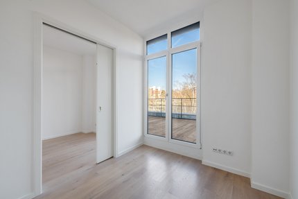 Platzsparende Schiebetür