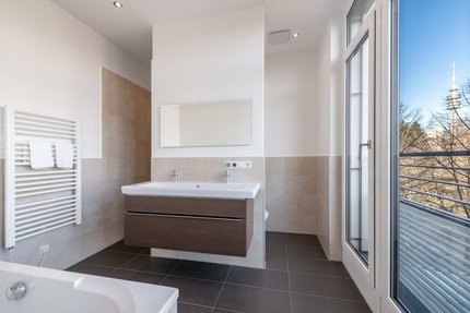 Masterbad zur Dachterrasse