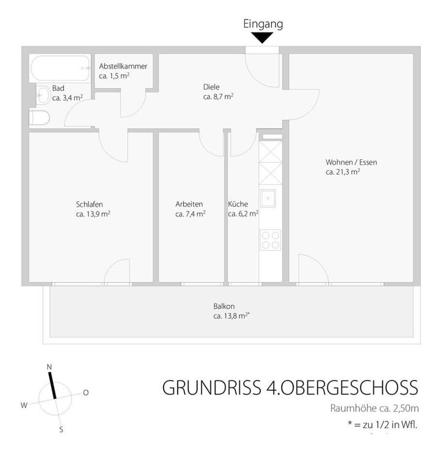 Grundriss 4OG