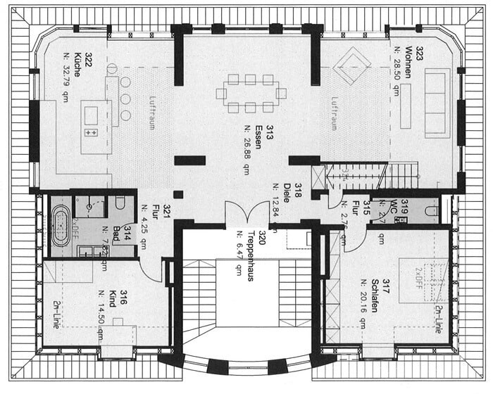 Grundriss 2 Obergeschoss