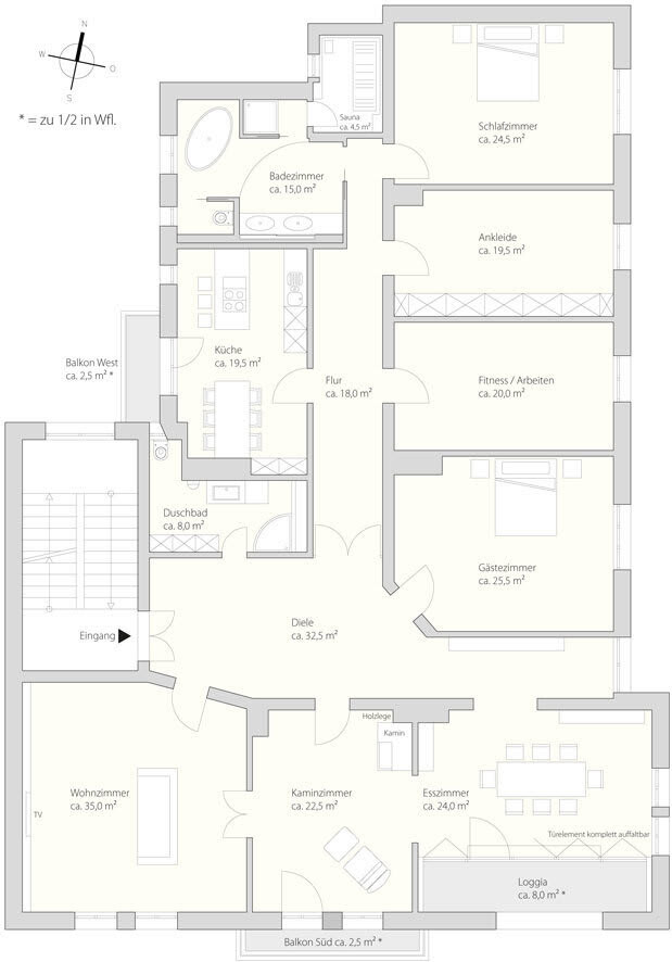 Grundriss 3 Obergeschoss