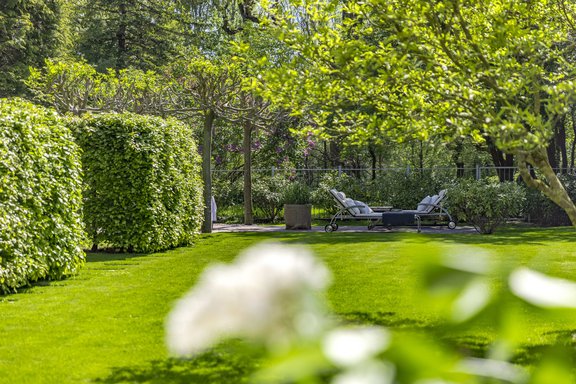 Terrassendeck mit viel Sonne