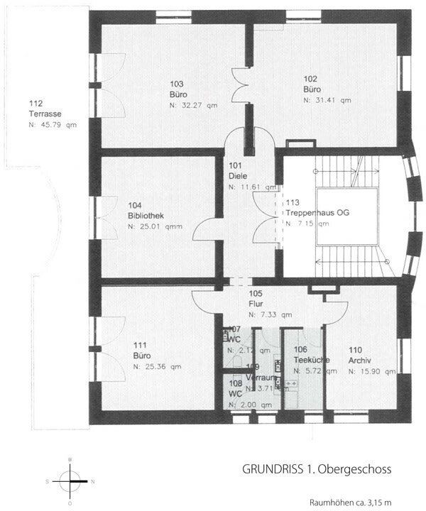 Grundriss 1 Obergeschoss
