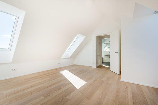 Master bedroom with bathroom