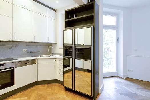 Kitchen living with balcony