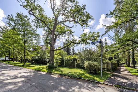 Villa seen from the street