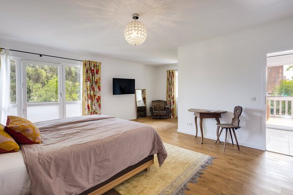 Insgesamt fünf Schlafzimmer