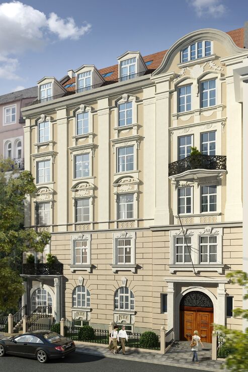 Hausansicht nach der Sanierung