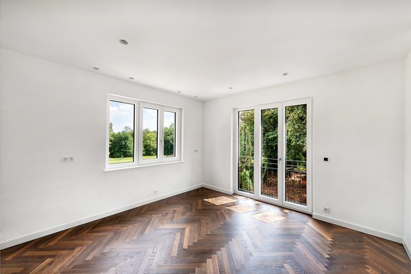 Offen gestalteter Küchenraum mit ca 16 m²