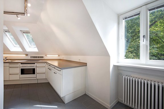 Fitted kitchen in the granny annexe