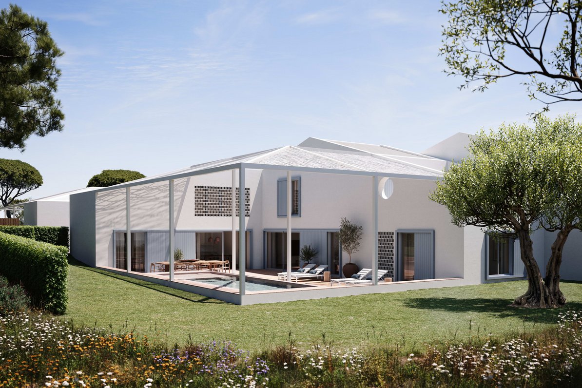 Private garden with terrace/ visualization