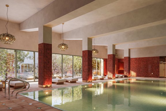 Indoor pool at the club