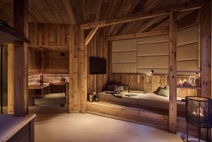 Relaxen im Wellnessbereich