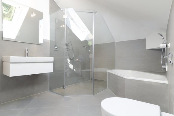 Bathroom in the attic