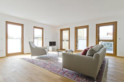 Modern 3-room apartment with three balconies and a view of the countryside