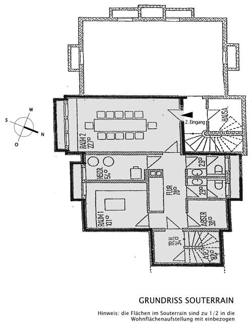Grundriss Souterrain