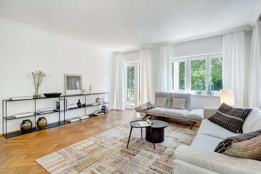 Living room with view