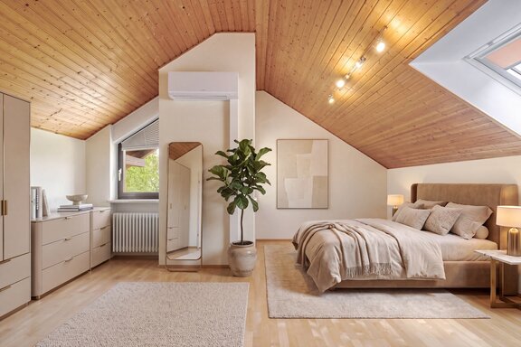 Attic studio (visualized)