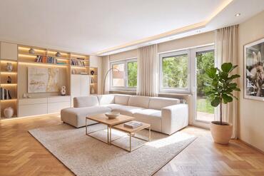 Quiet location near the Würm River: semi-detached house with a sunny south-facing orientation and an idyllic garden