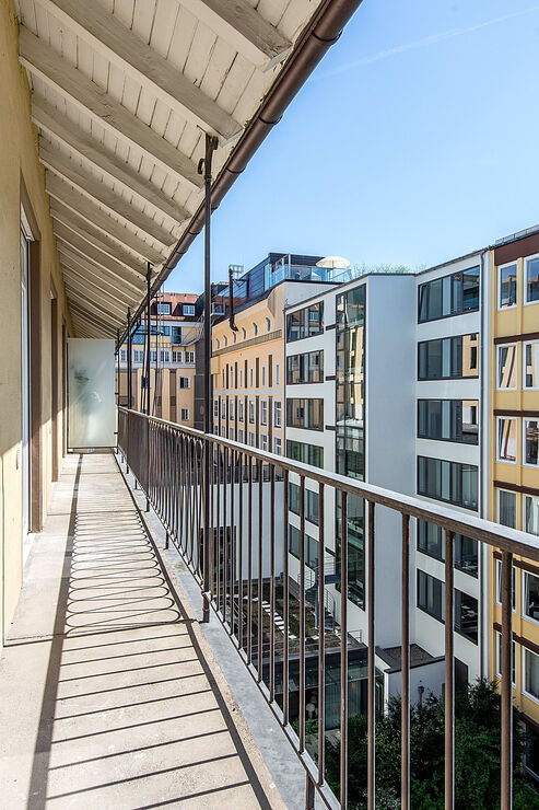 Balkon mit Südausrichtung